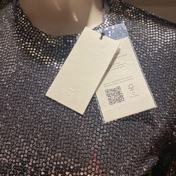NWT|| 7 For All Mankind Sparkle Dress in size XS - Picture 9 of 10
